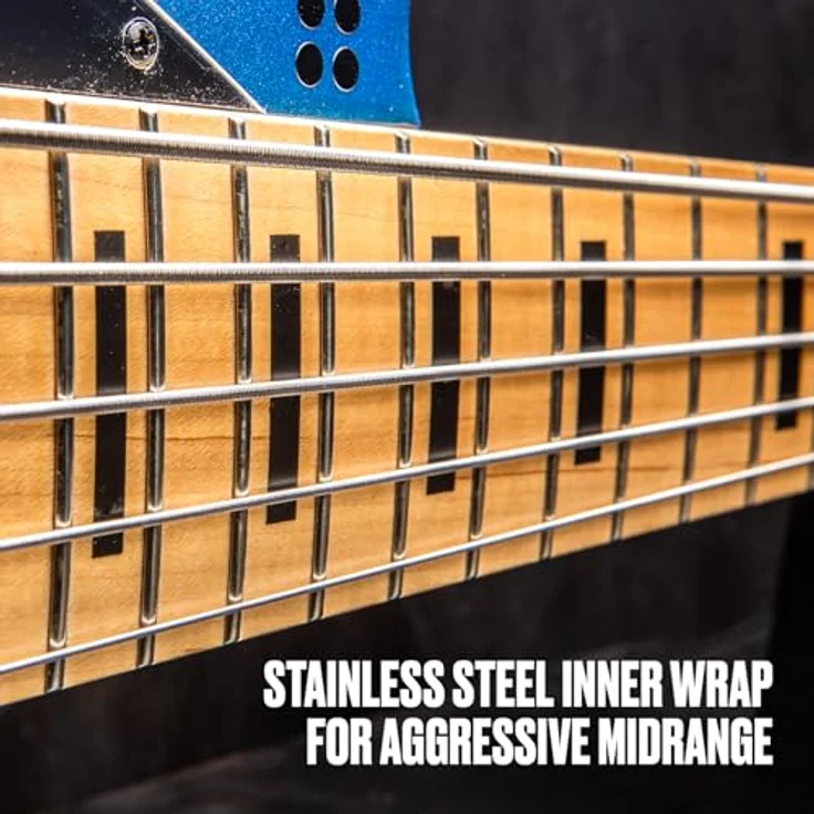 Dunlop Dual Dynamic 4-String E-Bass Saitensatz, Long Scale (45-105), Nickel & Stahl Hybrid, präzisionsgefertigt in USA – Bild 4