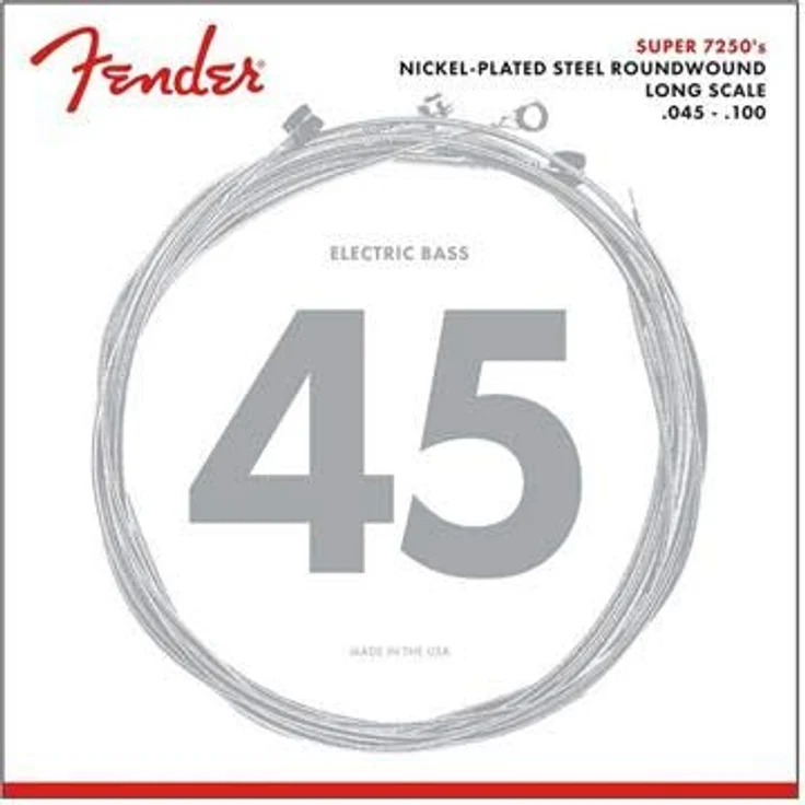 Fender 7250ML, E-Bass Saiten Set aus Nickelplated Steel, Roundwound, Stärke 045-100 – Bild 2