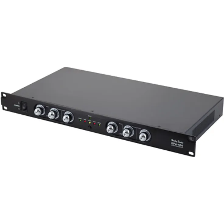 Harley Benton GPA-400, 19" Stereo Gitarren-Endstufe mit 2 x 200 Watt an 4 Ohm, leichtgewichtige Class-D Technologie, Frequenzgang 20-20KHz, Gewicht 3 kg