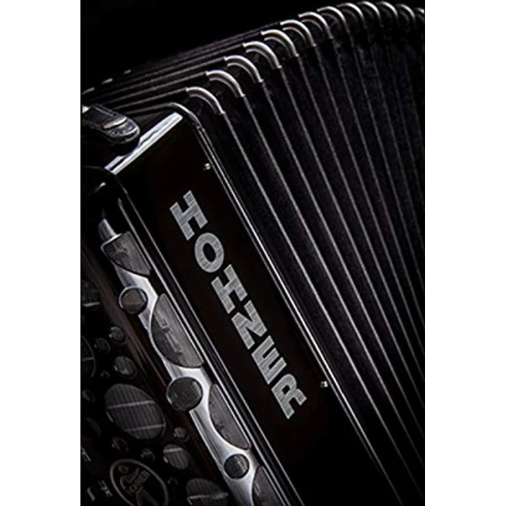Hohner Amica Forte III 72 BK Silent, Piano-Akkordeon mit 72 Bässen, 34 Tasten, 3 Chören, schwarz – Bild 4