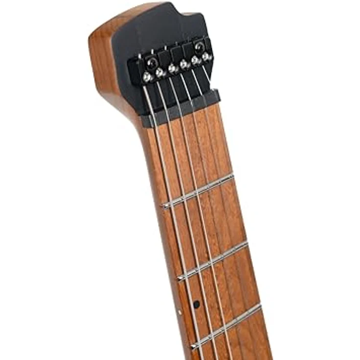 Cort Space G6TR, 6-saitige Headless E-Gitarre mit Okoume Korpus, geflammter Ahorndecke, Lagoon Semi Gloss, HSS-Pickup-Konfiguration – Bild 3
