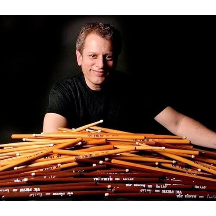 Vic Firth Dave Weckl Evolution Signature Drumsticks, American Hickory mit Holzspitze und mittlerer Verjüngung, 16 Zoll Länge – Bild 2