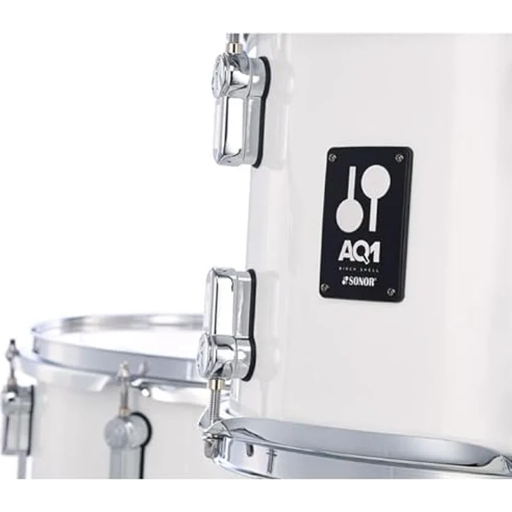 Sonor AQ1 Studio Set PW, Schlagzeugset aus 100% Birkenholz mit 20"x16" Bass Drum, Piano White – Bild 6