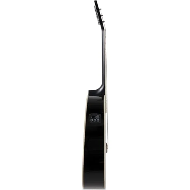 Applause AED96-5HG, Westerngitarre Dreadnought mit massiver Fichtendecke, Cutaway, Schwarz Hochglanz, inkl. AP3PT Tonabnehmer und eingebautem Stimmgerät – Bild 2
