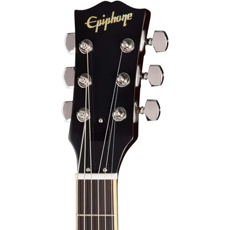 Epiphone Jeff Beck Oxblood 1954 Les Paul, SC-Style E-Gitarre mit Mahagoni-Korpus, Ahorn-Decke, Gibson Custombucker Tonabnehmer und Oxblood-Finish – Bild 5