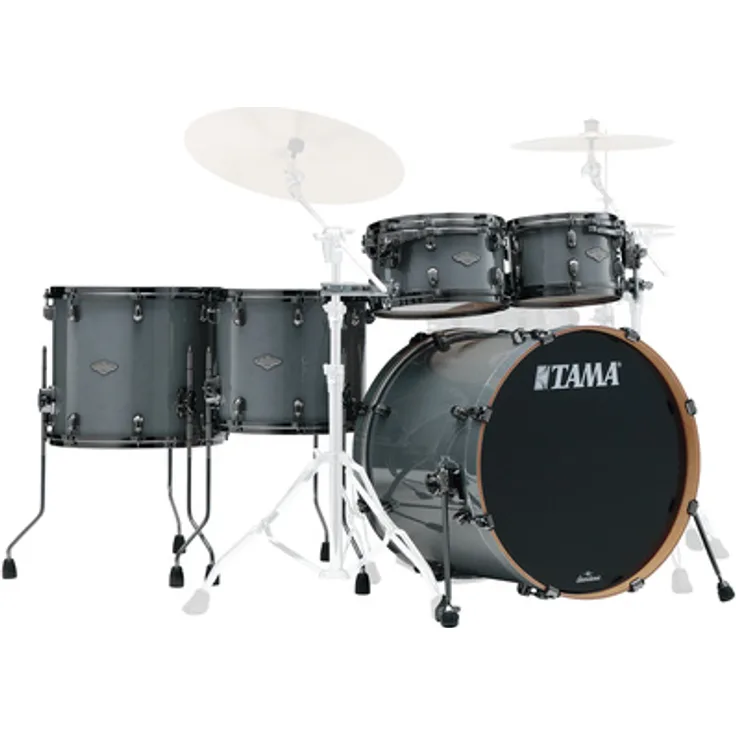 Tama Starclassic Performer 5pcs -SGR, Schlagzeug-Set in Smoky Gray, 6mm/4 Lagen Birke + 2 Lagen Ahorn, Limited Edition