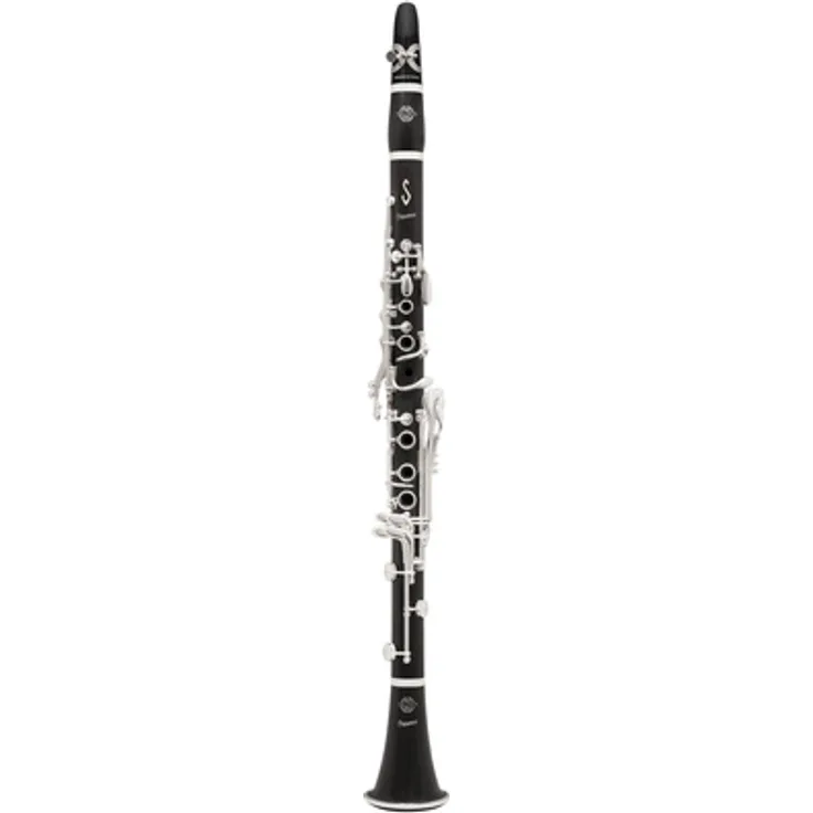 Selmer Présence II A-Clarinet 18/6, A-Klarinette mit versilberter Mechanik, Grenadillholz, 18 Klappen, 6 Ringe, inkl. Présence Etui und Zubehör