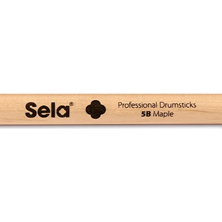 Sela Professional Maple 5B Drumsticks, Schlagzeug-Sticks aus Ahornholz mit ovaler Kopf-Form, ideal für sanften Rock, 1 Paar – Bild 3