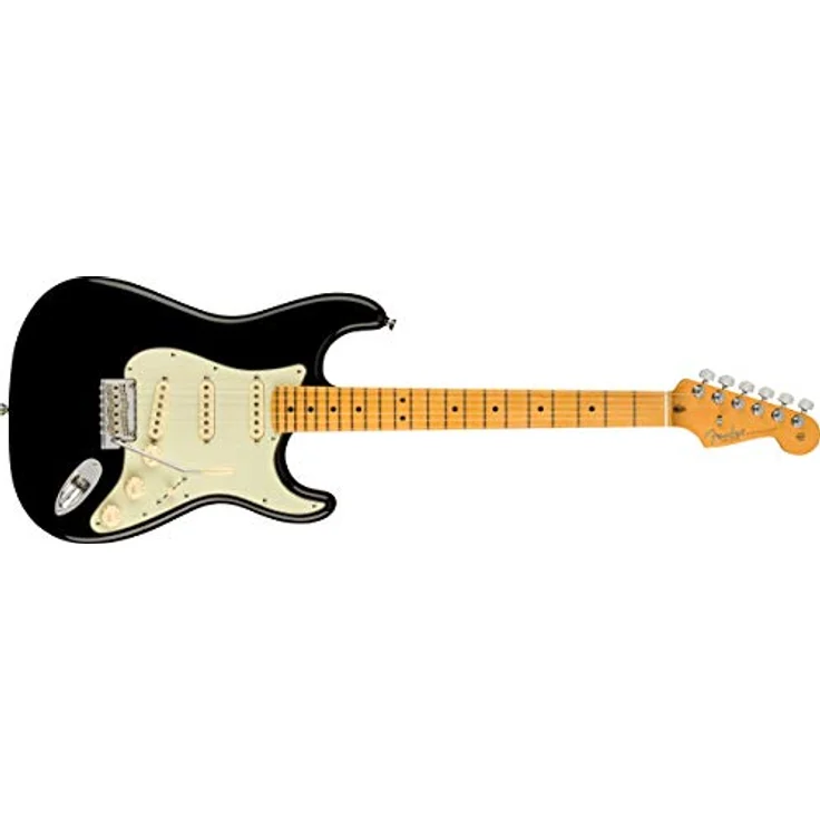 Fender American Professional II MN Black, E-Gitarre im ST-Design mit ausgewogener Verarbeitung und hochwertigen Materialien, schwarz – Bild 3