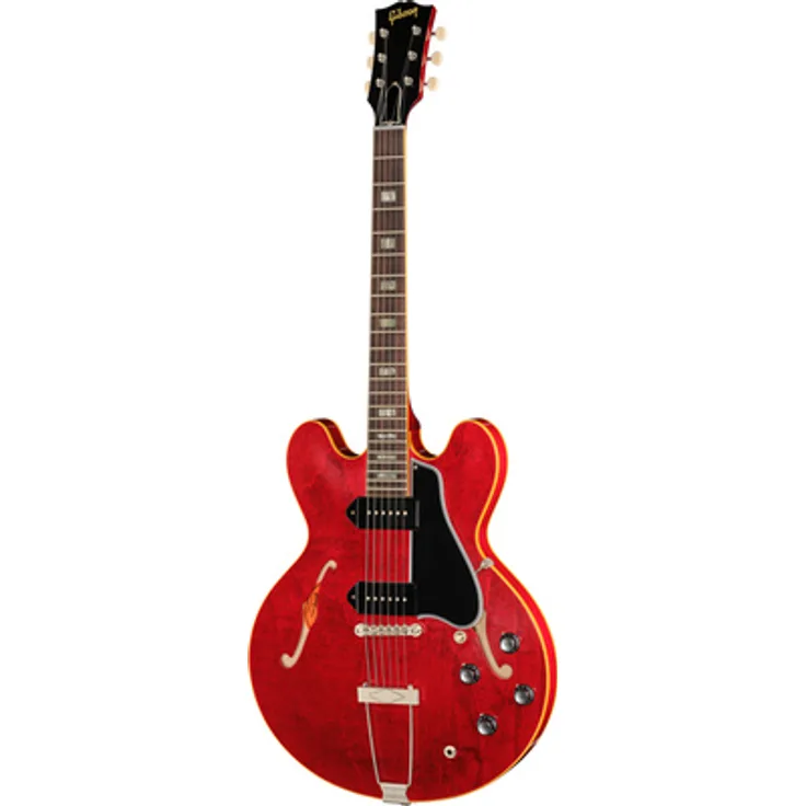 Gibson 1962 ES-330 Reissue SC, Hollow Body E-Gitarre in Sixties Cherry mit P-90 Tonabnehmern und gelemtem Hals