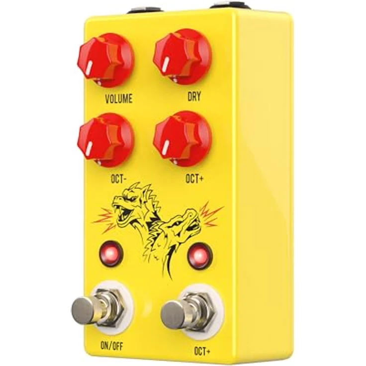 JHS Pedals Double Dragon Lo-Fi Octave, Lo-Fi Oktavpedal mit Sub- und Hochoktave, Metallgehäuse, made in USA – Bild 3