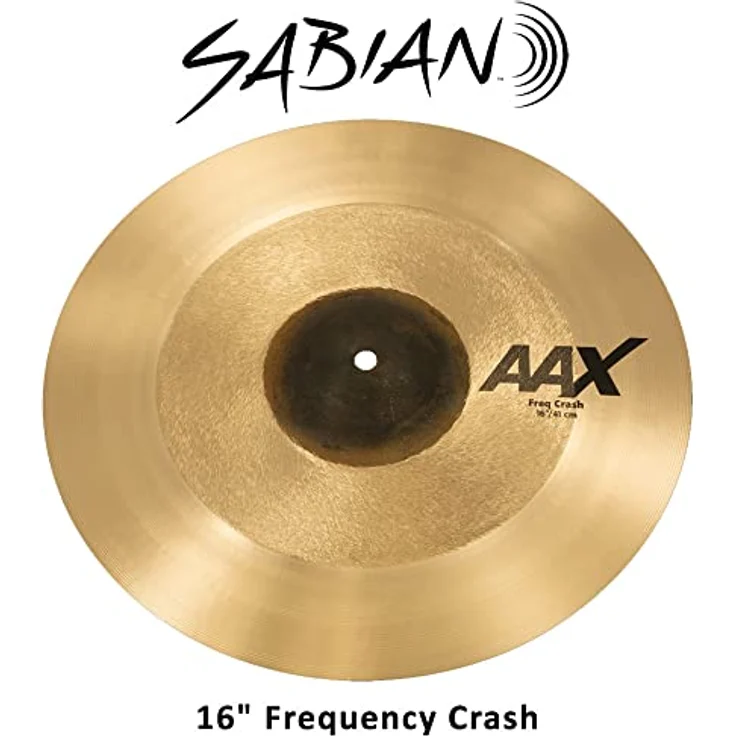 Sabian 16" AAX Freq Crash, Schlagzeugbecken mit intensivem Durchsetzungsvermögen und FREQ-Design – Bild 2