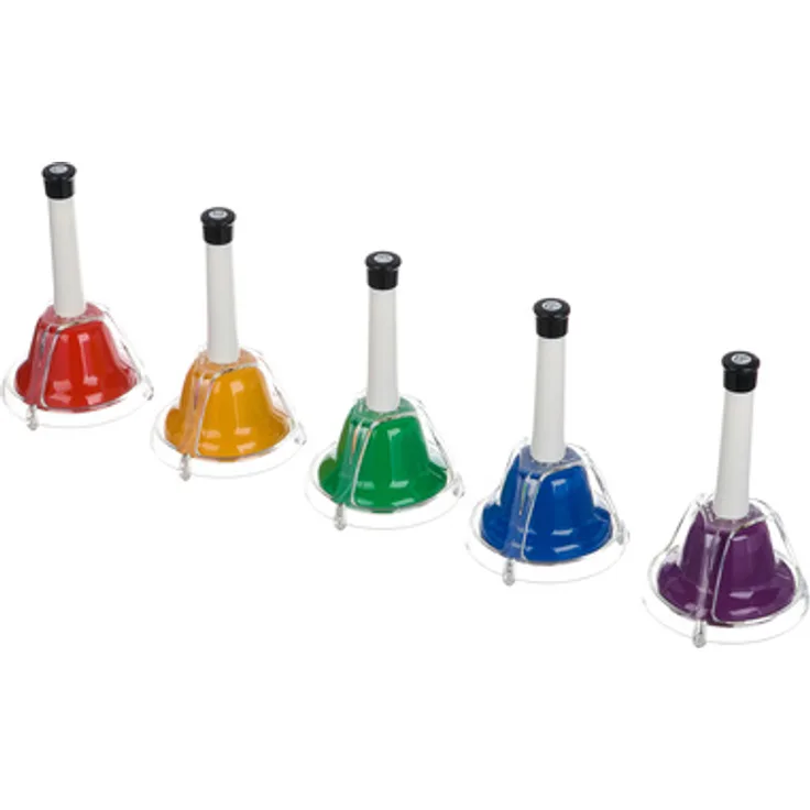 Goldon 33895 Combination Bells, 5-klingige Kombi Glocken mit Klangaktivierung und Griff, bunt