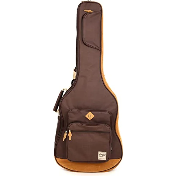 Ibanez IAB541-BR Powerpad Gigbag, A-Gitarre Tasche mit 15mm Polsterung, braun, 4 Zubehörfächer, Rucksackgarnitur – Bild 1