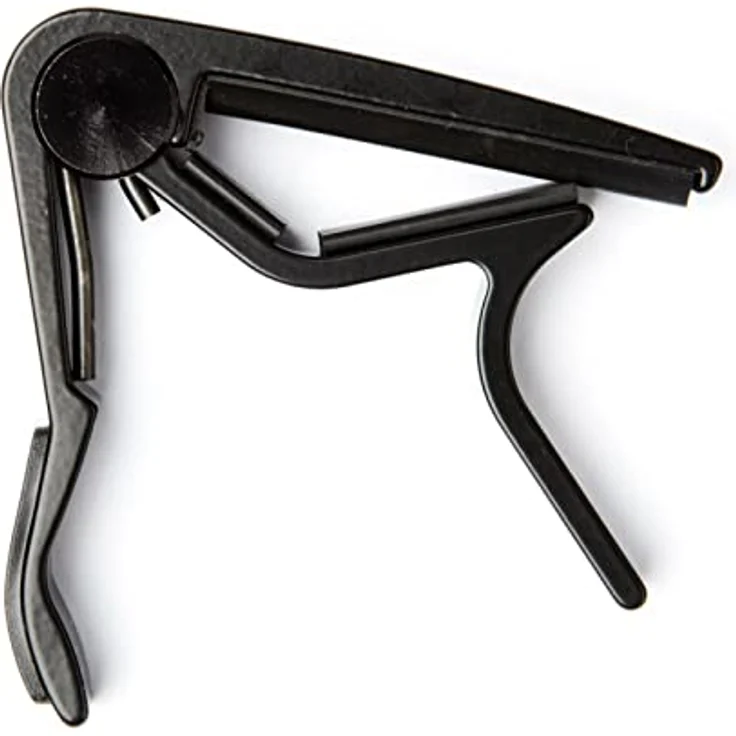 Jim Dunlop Flacher Trigger Kapodaster, Schwarz, passend für Akustik- und E-Gitarren, flache Ausführung – Bild 1