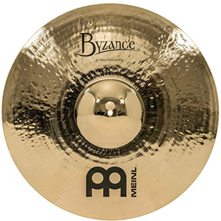 Meinl 22" Byzance Heavy Hammered Ride, Schlagzeugbecken aus B20 Bronze, brillantes Finish, schwer und anschlagbetont, ideal für härtere Musikstile – Bild 1