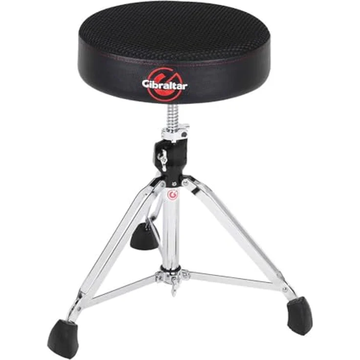 Gibraltar Schlagzeughocker 9800 Series Air Tech 9808ARW, Höhenverstellbar von 51 cm bis 74 cm, 35 cm Durchmesser, Dry-Mesh Stoff, Super Lock, 'Super Foot' Gummifüße – Bild 1