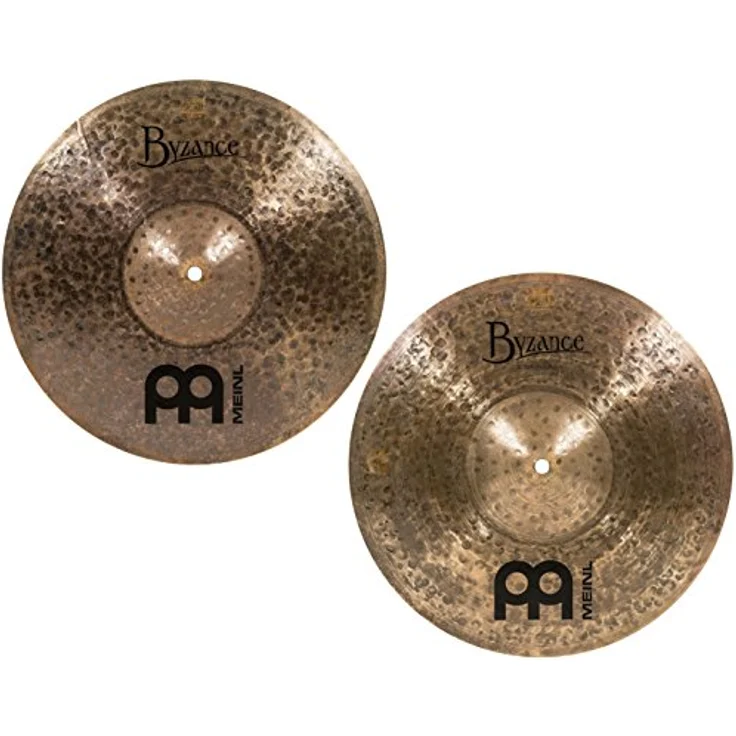 Meinl Cymbals Byzance Dark Hihat 14 Zoll (35,56 cm), B20 Bronze Becken mit dunklem Finish, handgehämmert, nuancierter Klang – Bild 5