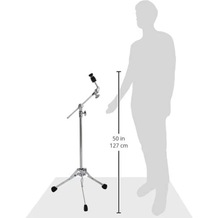 Pearl BC-150S Flatbase Cymbal Stand, einstrebiger Beckenständer mit Uni-Lock Kippvorrichtung und versenkbarem Galgen – Bild 6