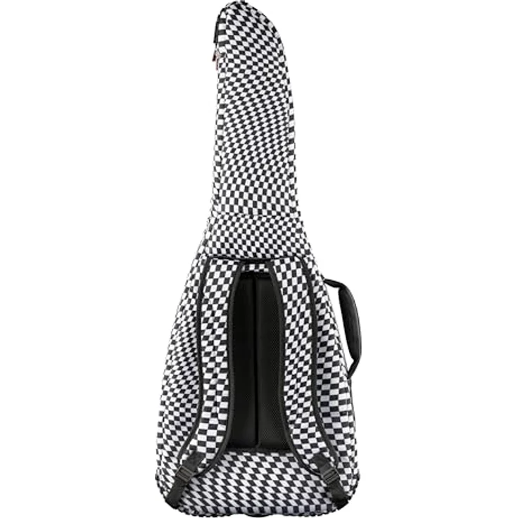 Fender FE620 Gig Bag Checker, Gitarrentasche für E-Gitarre aus 600 Denier Polyester mit 20mm Polsterung und ergonomischen Rucksackgurten – Bild 3