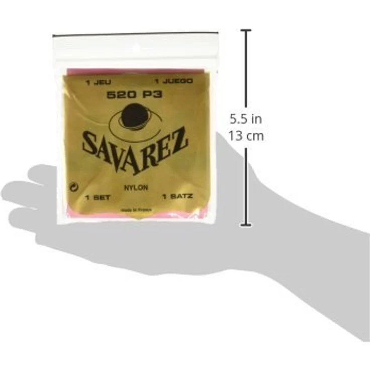 Savarez 655867, Hochspannungssaiten aus rotem Nylon mit silbernen Basssaiten, robust und hochwertig – Bild 4