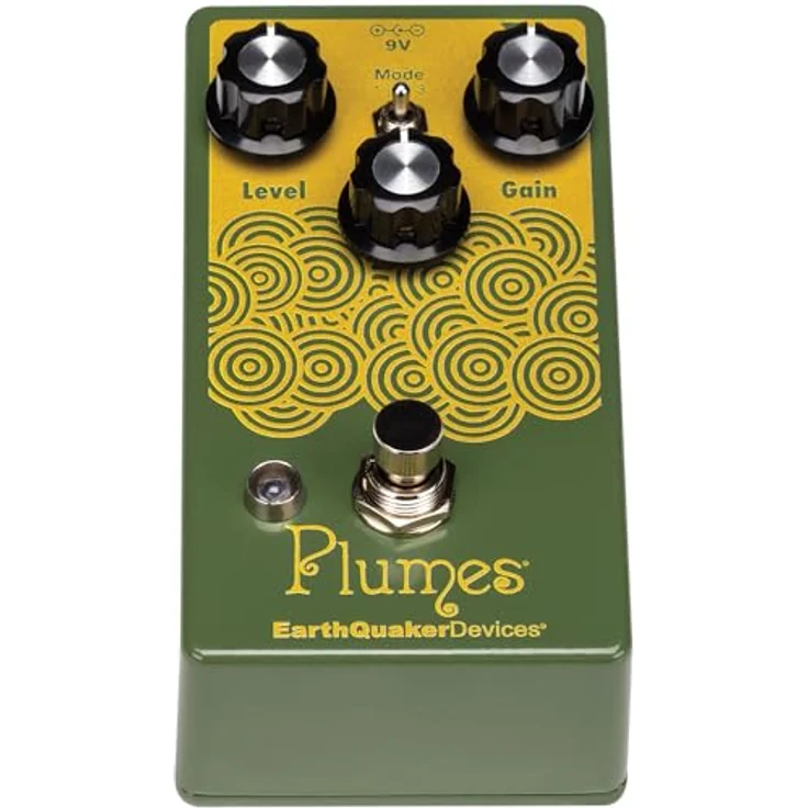EarthQuaker Devices Plumes Signal Shredder, Overdrive Effektpedal mit 3 wählbaren Clipping-Modi und geräuschloser Soft-Touch Schaltung – Bild 3