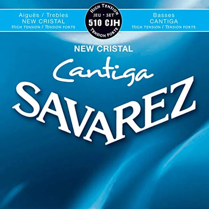 Savarez 510-CJH Cristal Cantiga, Gitarrensaiten für Konzertgitarre, High Tension, Diskant Clear Nylon, Basssaiten Reinsilber umsponnen und poliert – Bild 2