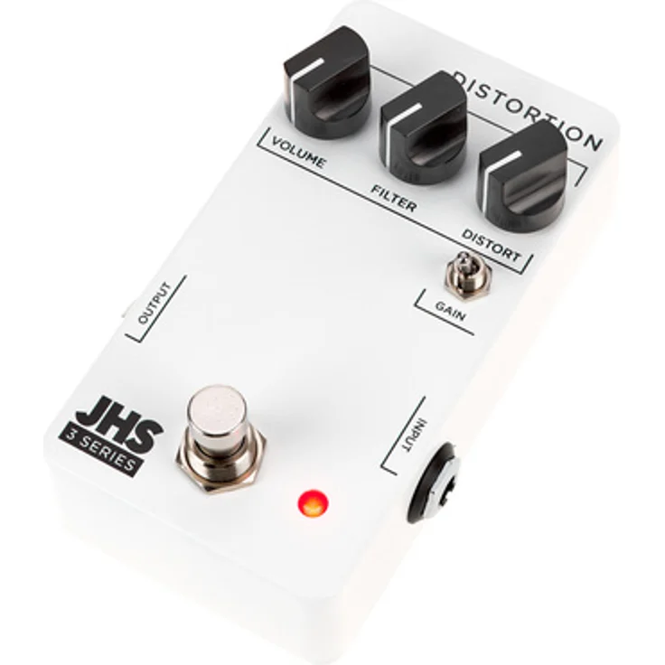 JHS Pedals 3 Series Distortion, Overdrive-Pedal mit True Bypass, Gain-Schalter und breitem Soundspektrum, Metallgehäuse – Bild 1