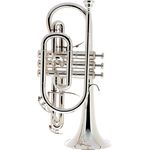 Yamaha YCR-8335 GS 02 Bb-Kornett, NEO-Serie Profiklasse mit 11,9 mm Bohrung, einteiliges Goldmessing-Schallstück, versilbert, inkl. Koffer und Mundstück