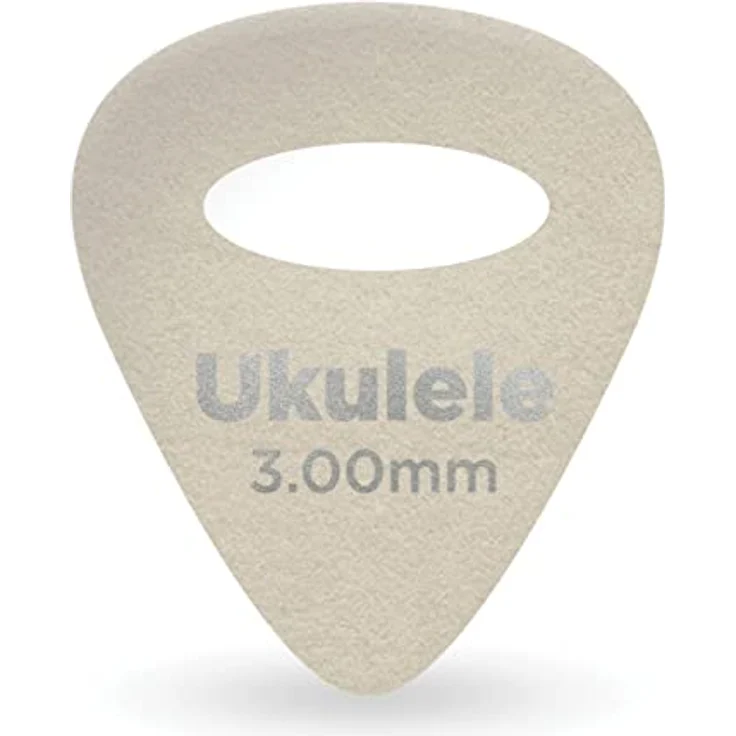 Daddario 1FLT9-04 Ukulele Felt Picks, Plektrum Set 4 Stück, 3,00mm dick, Filz für warmen Ton, elipsenförmiges Loch für Grip und Flexibilität – Bild 1