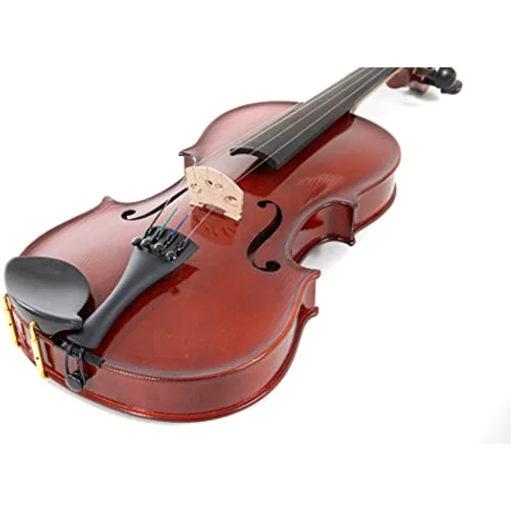 Gewa Pure Violinset EW 4/4, Violine mit massiver Fichtendecke, ebenholz Griffbrett, dunkelrotbraunem Lack und leichten Etui – Bild 7