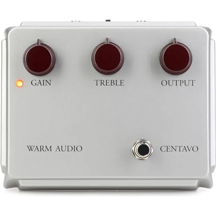 Warm Audio Centavo Limited Edition Silver, Verzerrer Pedal für Gitarren mit hochwertiger Verarbeitung und ausgewählten Materialien