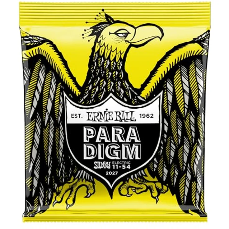 Ernie Ball E-Gitarren-Saite Beefy Slinky, 6 Saiten mit ultrahochfestem Stahlkerndraht und Nanobehandlung gegen Korrosion, hergestellt in den USA