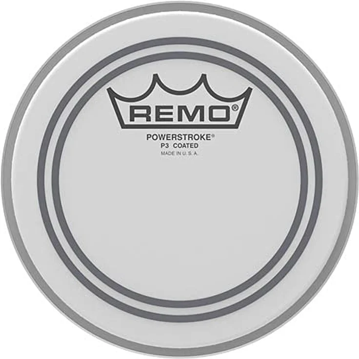 Remo Schlagzeugfell Powerstroke 3, 6" aufgerautes weißes Mylar-Fell mit fokussiertem Ton und Inlayring zur Dämpfung von Obertönen, P3-0106-BP – Bild 2