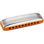 Seydel Blues Session Steel C-Dur, Mundharmonika mit ergonomischen Edelstahl-Abdeckplatten und ABS-Kamm