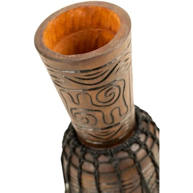 Meinl Percussion Rope Artifact Djembe, Kleine Handtrommel mit Ziegenfell, Durchmesser 8 Zoll, Mahagoni, Braun (HDJ17-S) – Bild 5