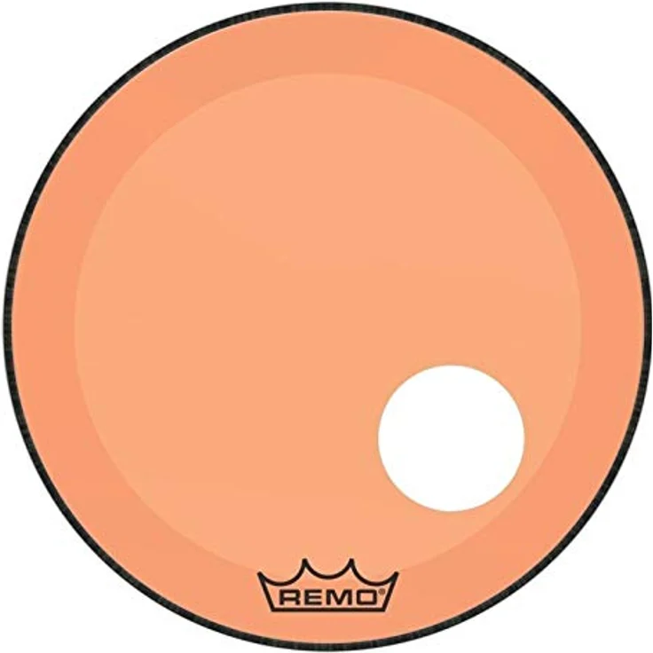 Remo 20" P3 Colortone Reso Orange, Bass Drum Resonanzfell mit 5" Mikrofonloch, orange, 10 mil stark, kraftvoller Ton mit kurzem Sustain – Bild 1