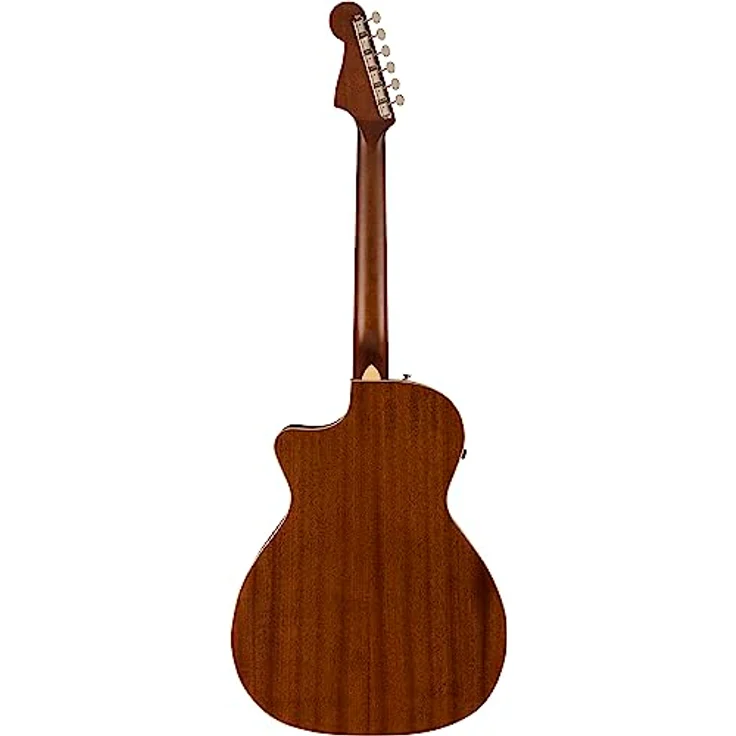 Fender Newporter Player Akustikgitarre, massive Fichtendecke, Mahagoni-Boden und -Zargen, Walnuss-Griffbrett, Gold-Pickguard, Naturfarben – Bild 2