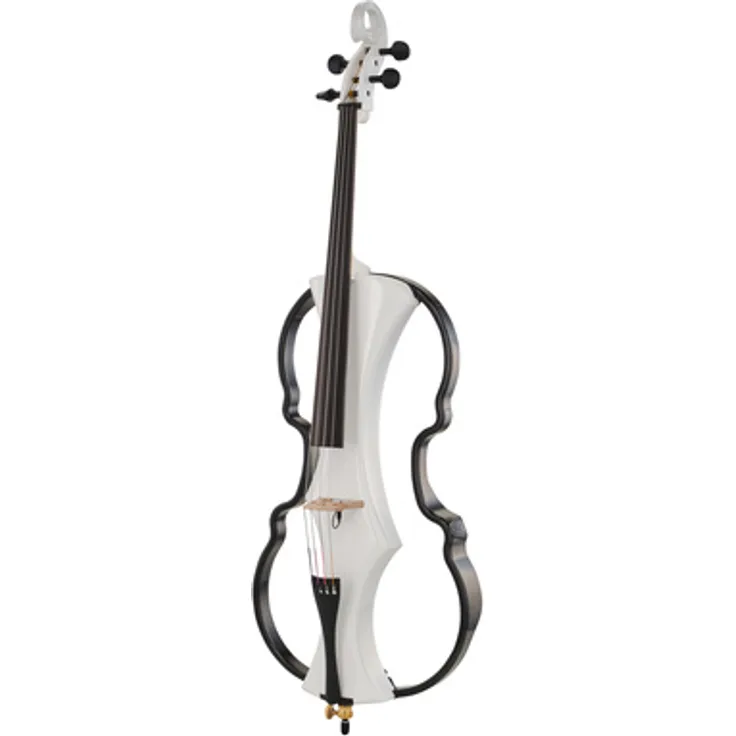Gewa Novita 3.0 E-Cello, hochglanzweiß, mit Linde-Korpus, Ahorn-Bodenplatte, Carbonrahmen und Piezosystem