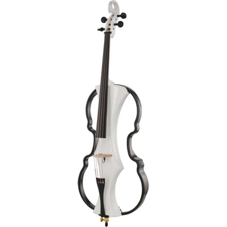 Gewa Novita 3.0 E-Cello, hochglanzweiß, mit Linde-Korpus, Ahorn-Bodenplatte, Carbonrahmen und Piezosystem