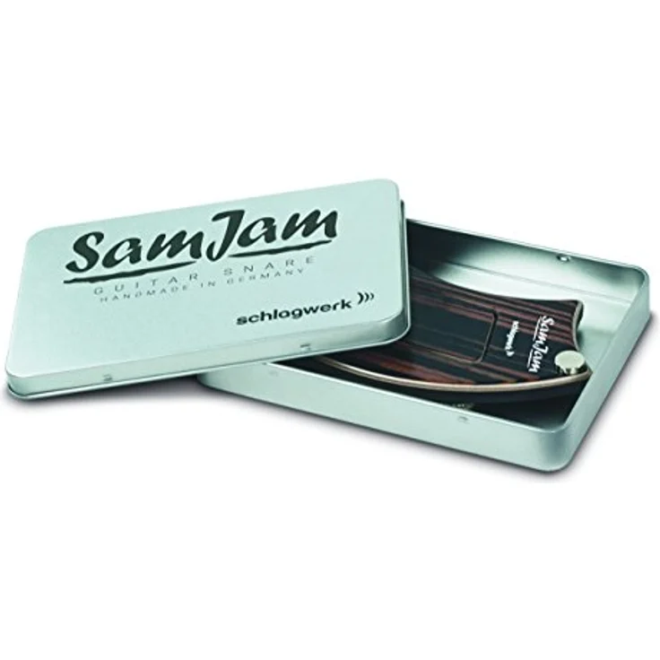 Schlagwerk SamJam Guitar Snare SJ110Z, Percussion für Klassik- und Westerngitarren, Zebrano Design, handmade in Germany – Bild 4
