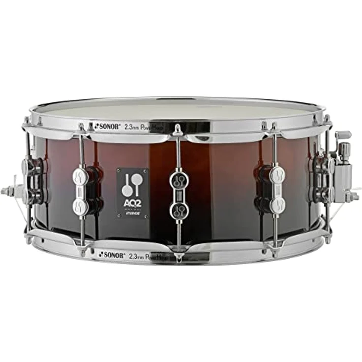 Sonor AQ2 Stage Set BRF, Schlagzeugset mit 7-lagigen Ahornkesseln, 22" Bass Drum, 10" und 12" Tom, 16" Stand Tom, 14" Snare Drum, hochglanzlackiert in Brown Fade – Bild 2
