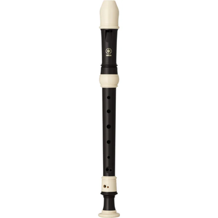 Yamaha YRS-323 Soprano Recorder, Sopranblockflöte mit deutscher Griffweise, ABS-Kunststoff, Ebenholz-Imitation, a1 = 442 Hz, inkl. Stofftasche