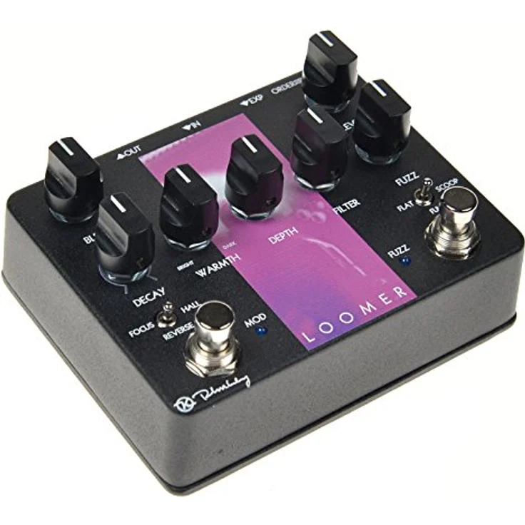 Keeley Loomer, Fuzz und Reverb Effekts Pedal mit 3 Fuzz- und 3 Reverb-Modi, True Bypass, Metallgehäuse – Bild 2