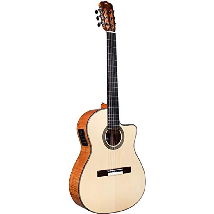 Cordoba Fusion 14 Maple, Konzertgitarre Crossover mit Fishman Pickup, Cutaway, massive Fichtendecke, Ahorn furniert, Hochglanz Finish – Bild 4