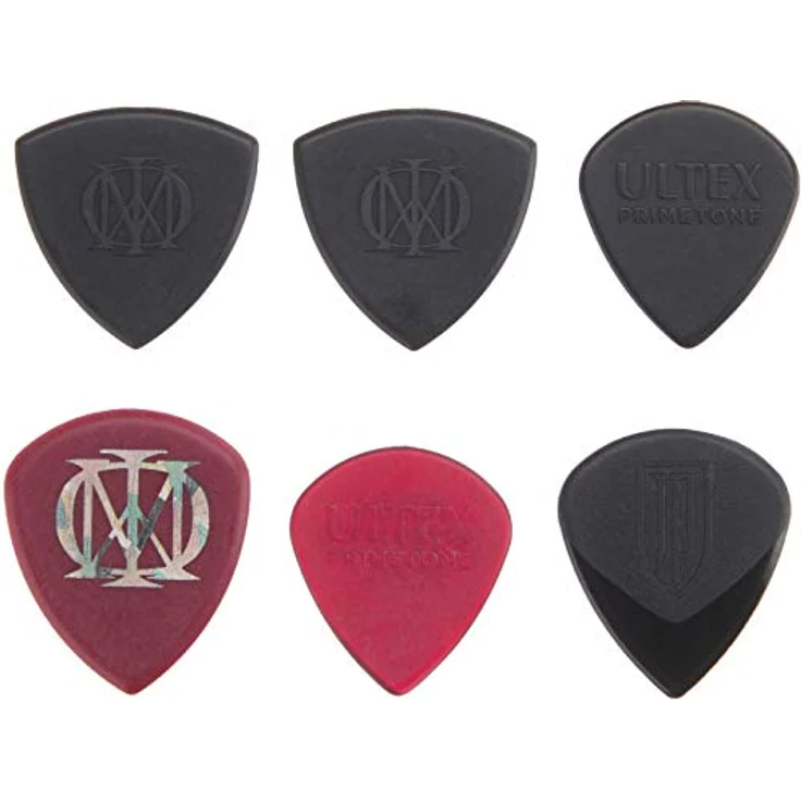 Dunlop John Petrucci Signature Pick Collection, Variety Pack mit 6 Plektren, Schwarz und Oxblood – Bild 3