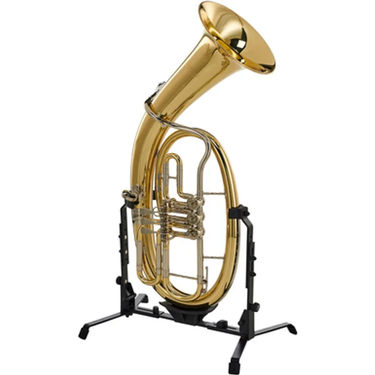 Cerveny CTH 521-3 Bb-Tenorhorn mit 3 Drehventilen, Messing Korpus und Neusilber Innen- und Außenzügen, klarlackiert, inkl. Mundstück und Koffer