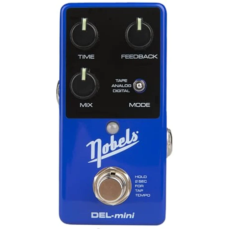 Nobels DEL-mini Delay, Effektpedal für E-Gitarre mit Tape, Analog und Digital Modus, kompakt, Tap Tempo, Mono/Stereo – Bild 1
