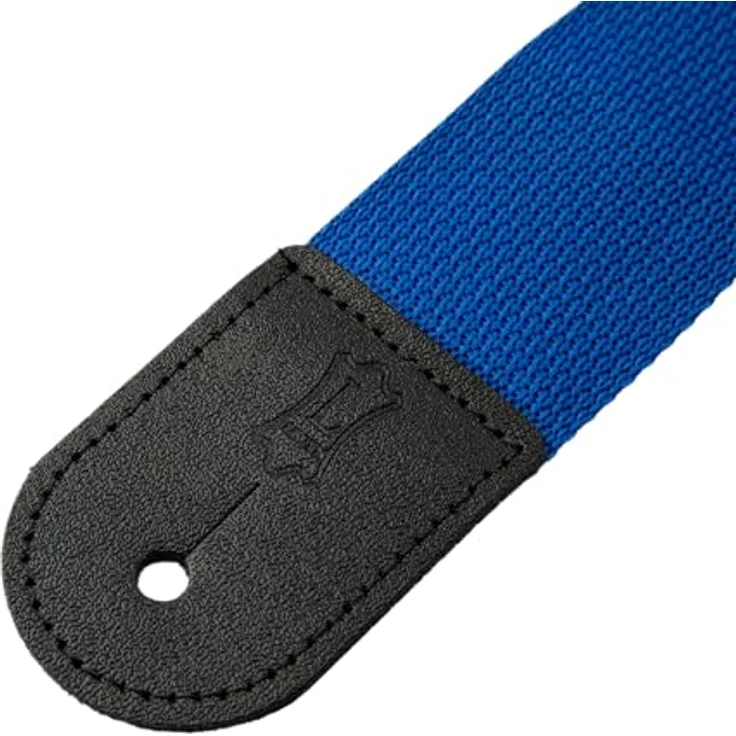 Levys Poly Strap 2" ROY, Gitarrengurt aus Polypropylen mit Lederendstück, verstellbar von 89 cm bis 157 cm, Royal Blue – Bild 8