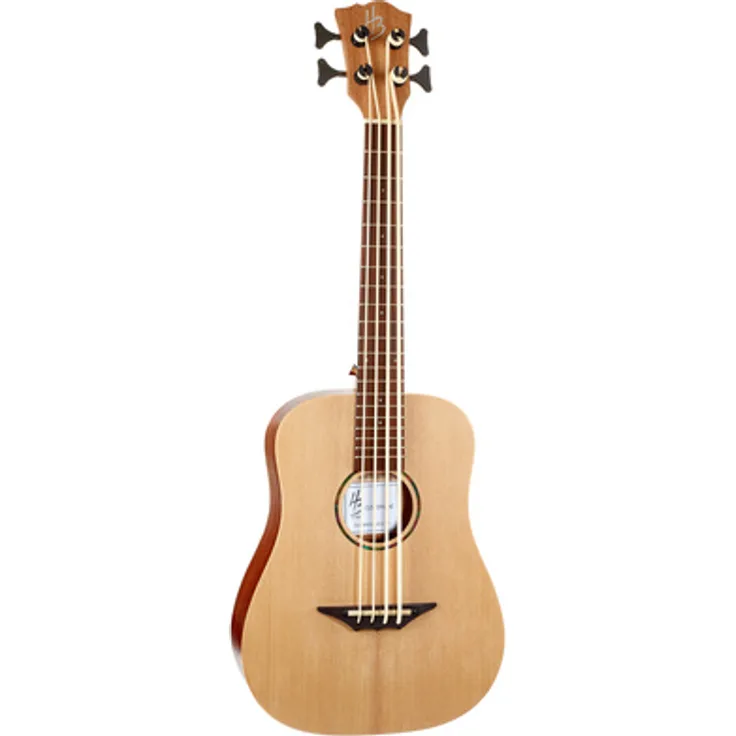 Harley Benton Kahuna CLU-Bass Ukulele LH, Linkshänder Uke-Bass mit Fichtendecke und Mahagonikorpus, matt natur, Pro Pickup System mit Stimmgerät